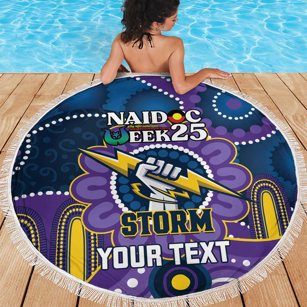 Custom NAIDOC Week 2025 Storm Beach Blanket Melbourne Indigenous Art