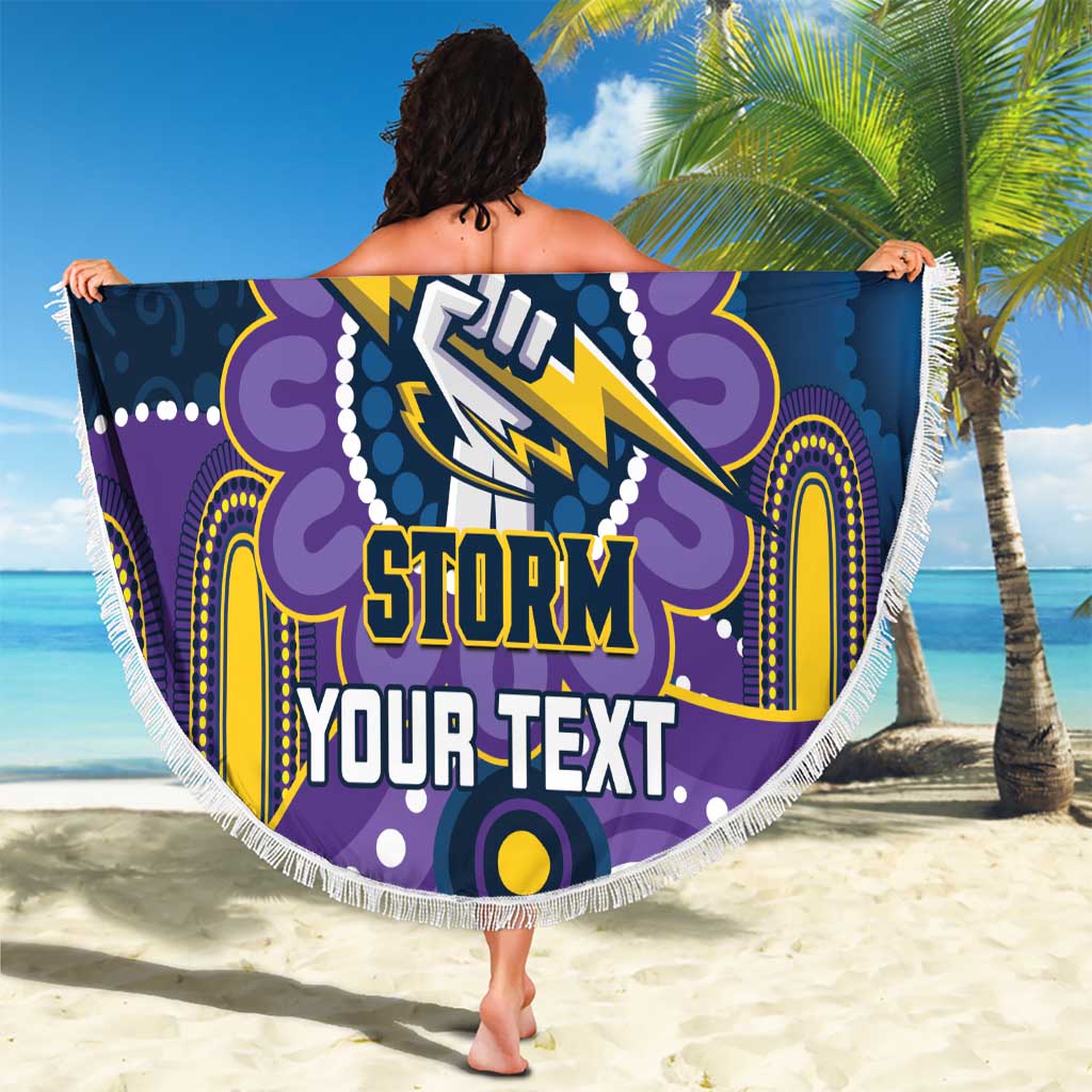 Custom NAIDOC Week 2025 Storm Beach Blanket Melbourne Indigenous Art