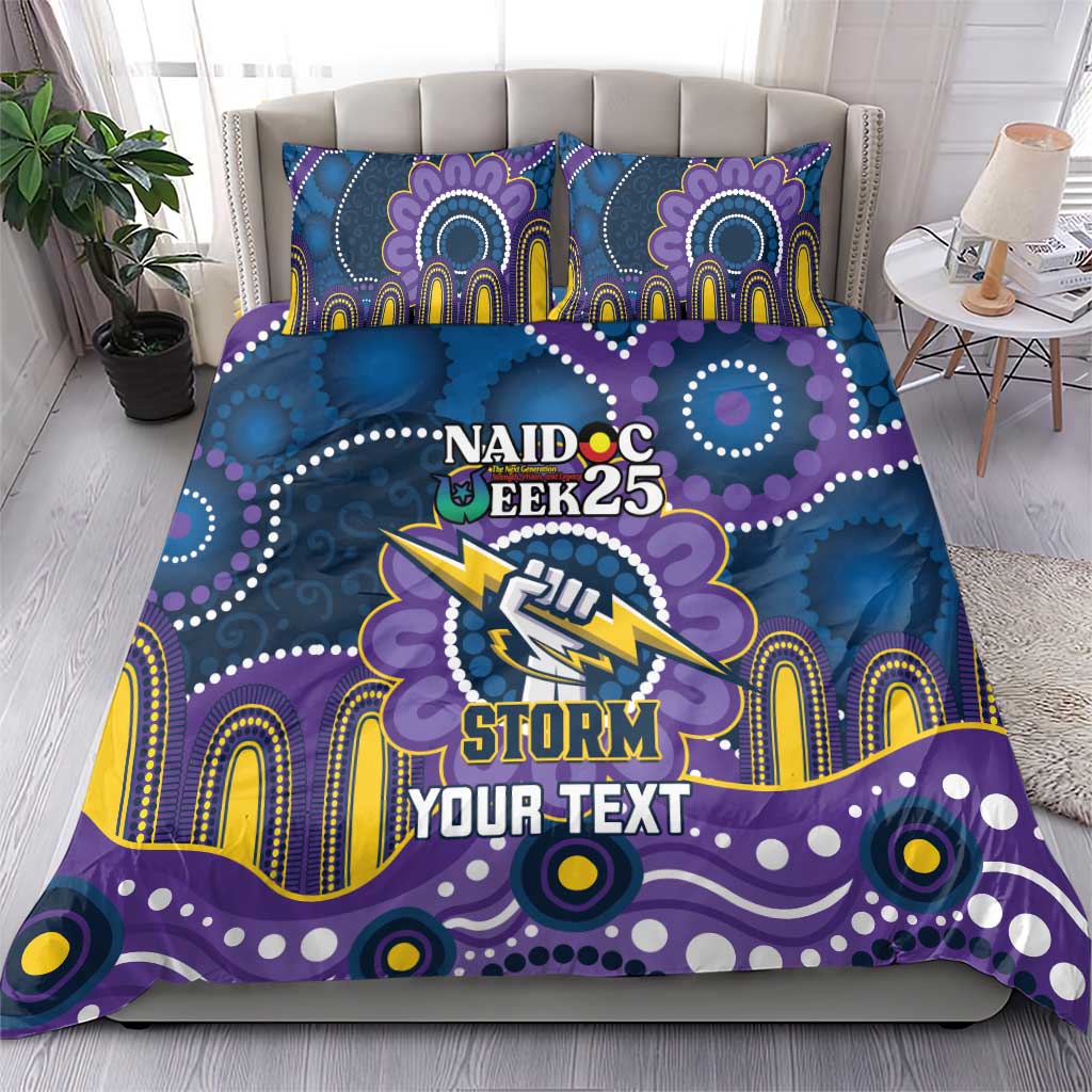 Custom NAIDOC Week 2025 Storm Bedding Set Melbourne Indigenous Art