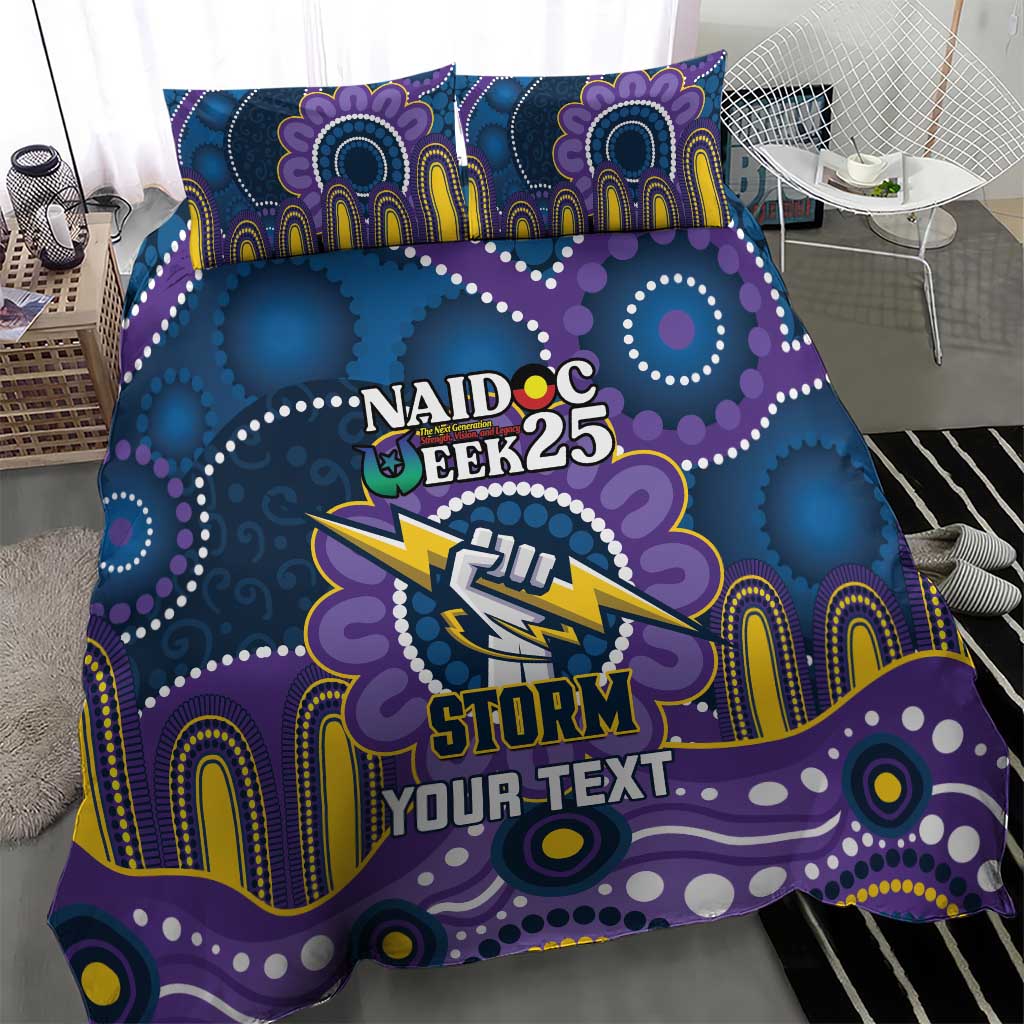 Custom NAIDOC Week 2025 Storm Bedding Set Melbourne Indigenous Art