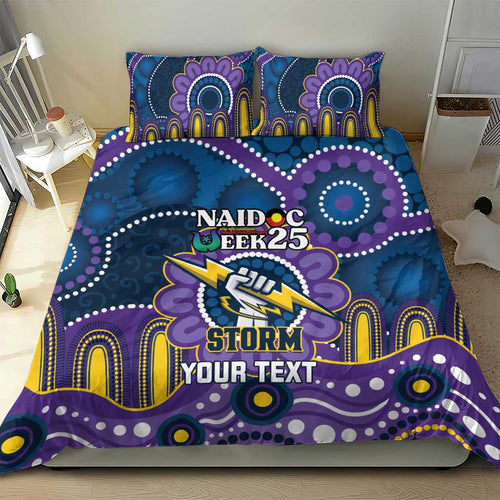 Custom NAIDOC Week 2025 Storm Bedding Set Melbourne Indigenous Art