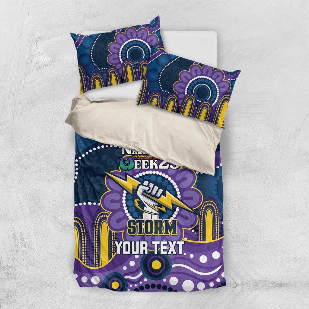 Custom NAIDOC Week 2025 Storm Bedding Set Melbourne Indigenous Art
