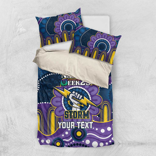 Custom NAIDOC Week 2025 Storm Bedding Set Melbourne Indigenous Art