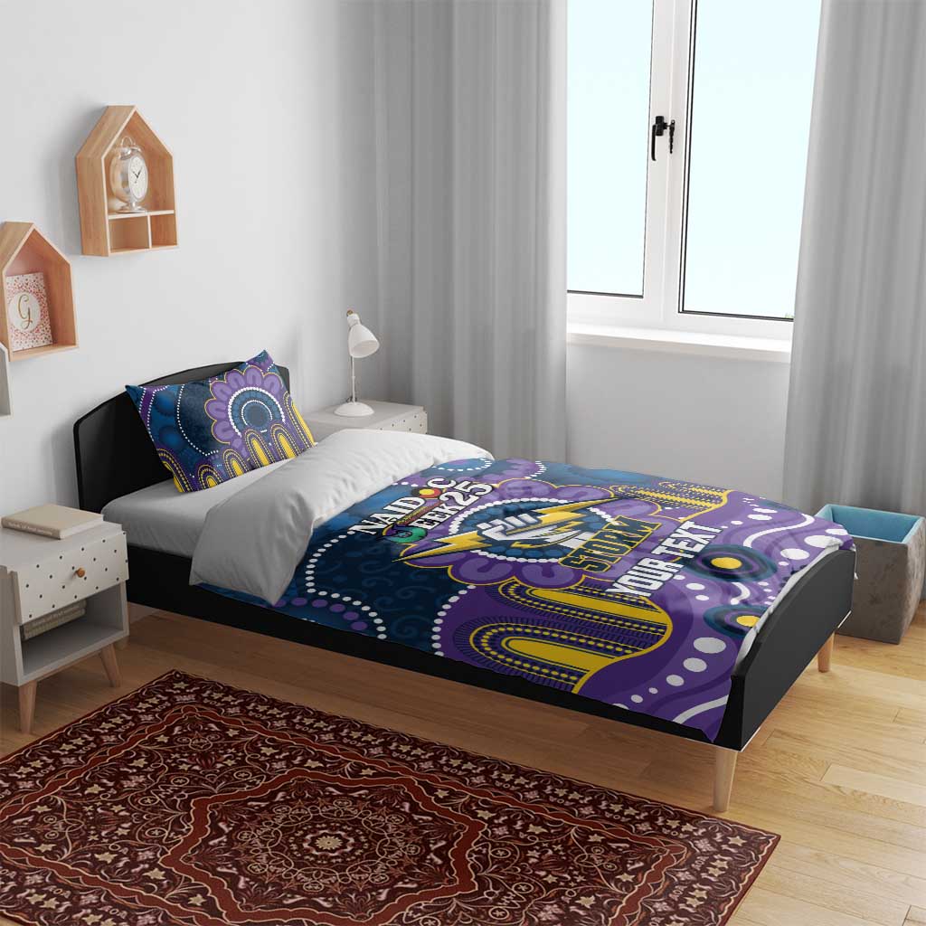 Custom NAIDOC Week 2025 Storm Bedding Set Melbourne Indigenous Art