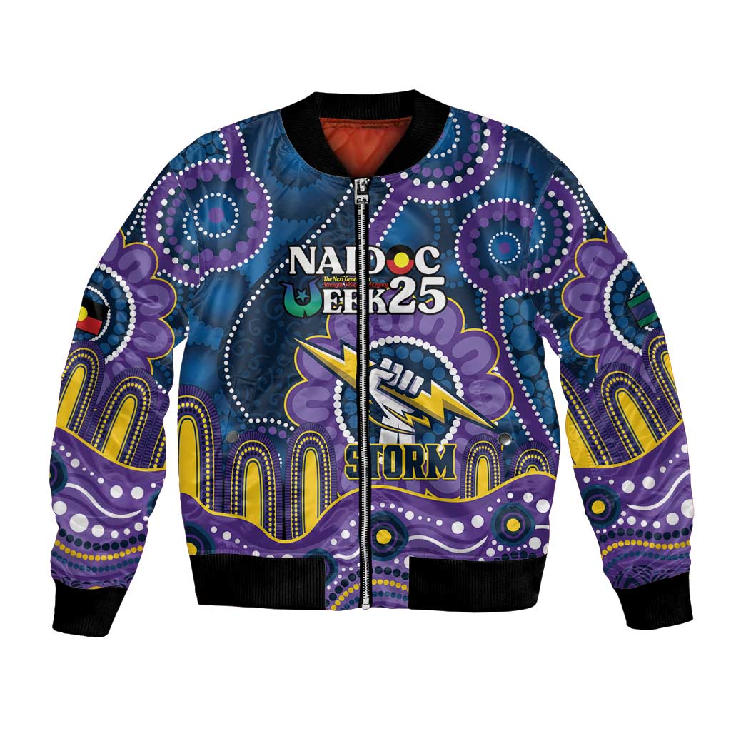 Custom NAIDOC Week 2025 Storm Bomber Jacket Melbourne Indigenous Art