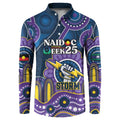 Custom NAIDOC Week 2025 Storm Button Sweatshirt Melbourne Indigenous Art