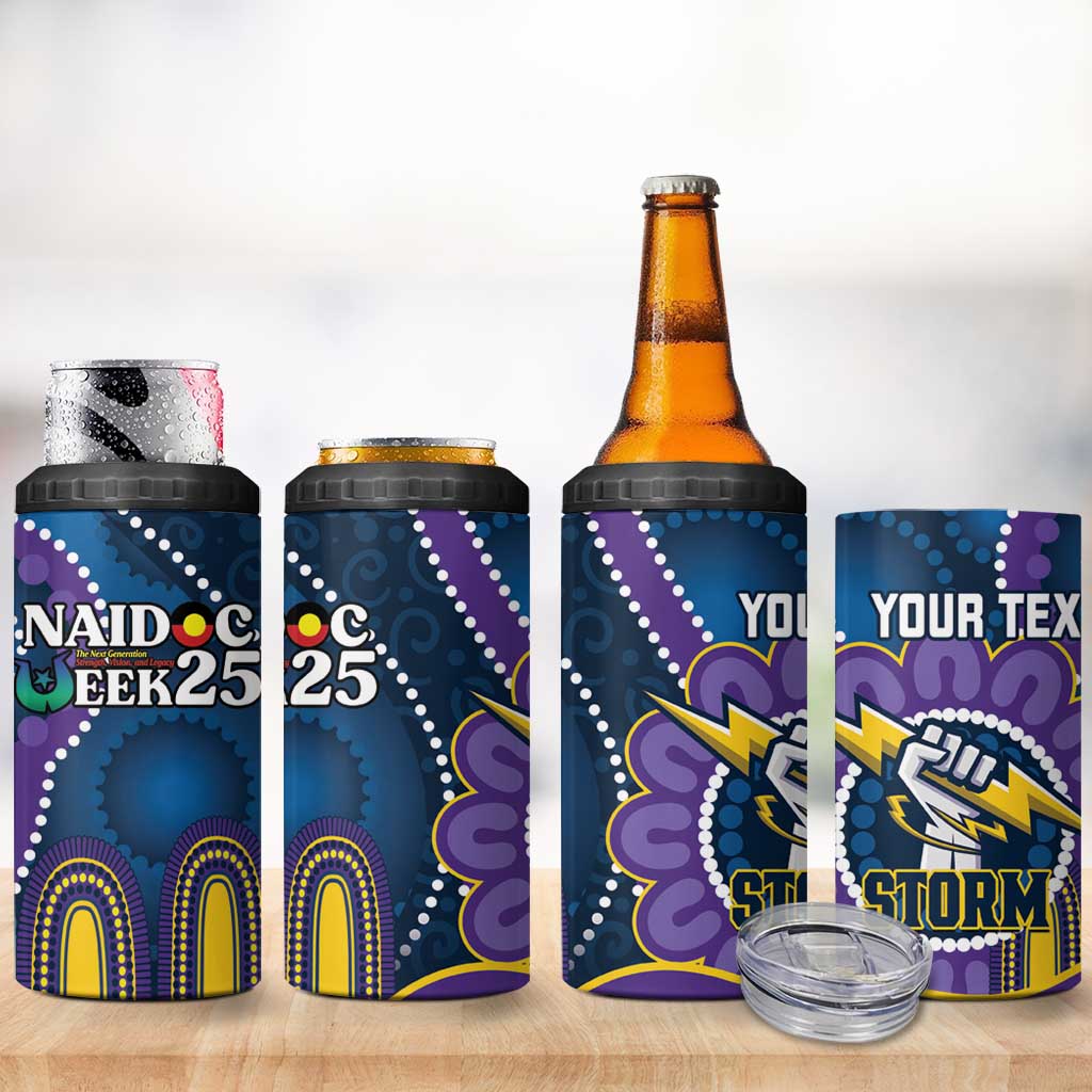 Custom NAIDOC Week 2025 Storm 4 in 1 Can Cooler Tumbler Melbourne Indigenous Art