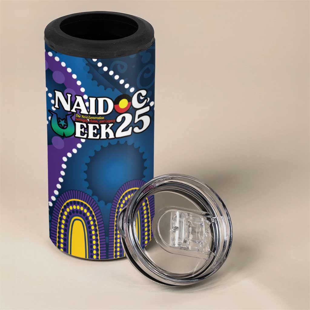 Custom NAIDOC Week 2025 Storm 4 in 1 Can Cooler Tumbler Melbourne Indigenous Art