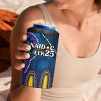Custom NAIDOC Week 2025 Storm 4 in 1 Can Cooler Tumbler Melbourne Indigenous Art