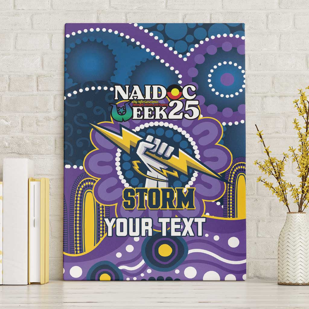 Custom NAIDOC Week 2025 Storm Canvas Wall Art Melbourne Indigenous Art