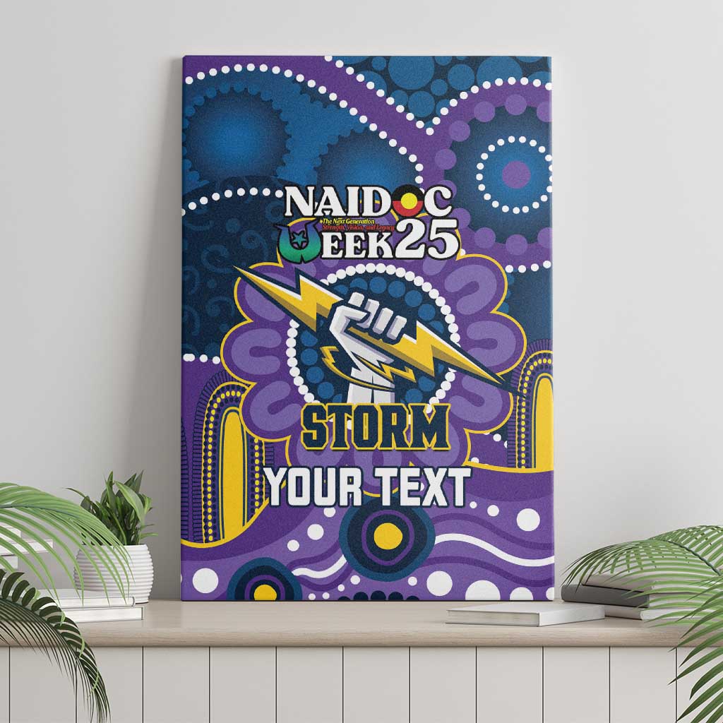 Custom NAIDOC Week 2025 Storm Canvas Wall Art Melbourne Indigenous Art