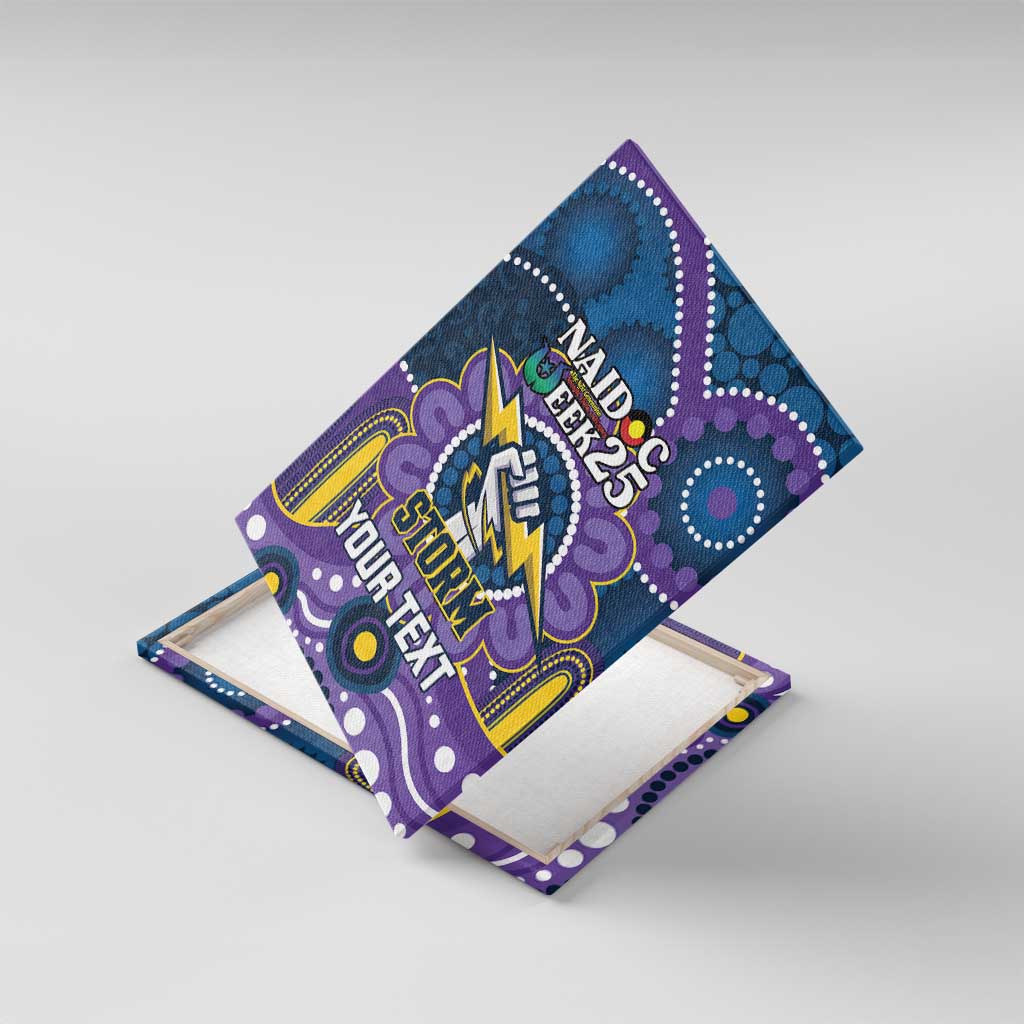Custom NAIDOC Week 2025 Storm Canvas Wall Art Melbourne Indigenous Art