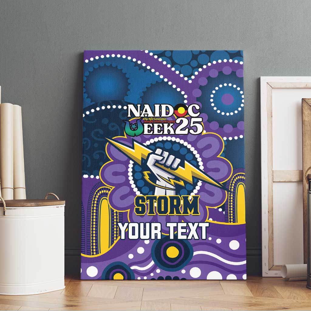 Custom NAIDOC Week 2025 Storm Canvas Wall Art Melbourne Indigenous Art