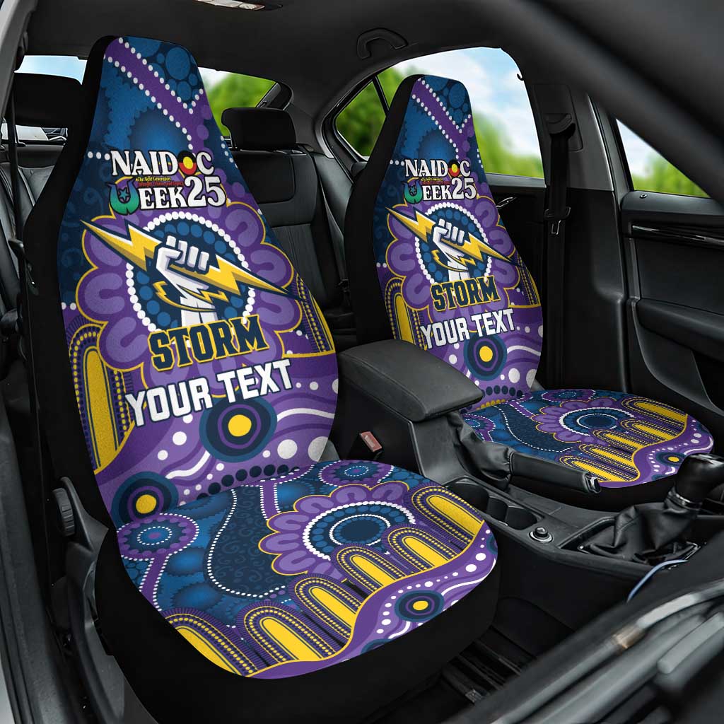 Custom NAIDOC Week 2025 Storm Car Seat Cover Melbourne Indigenous Art