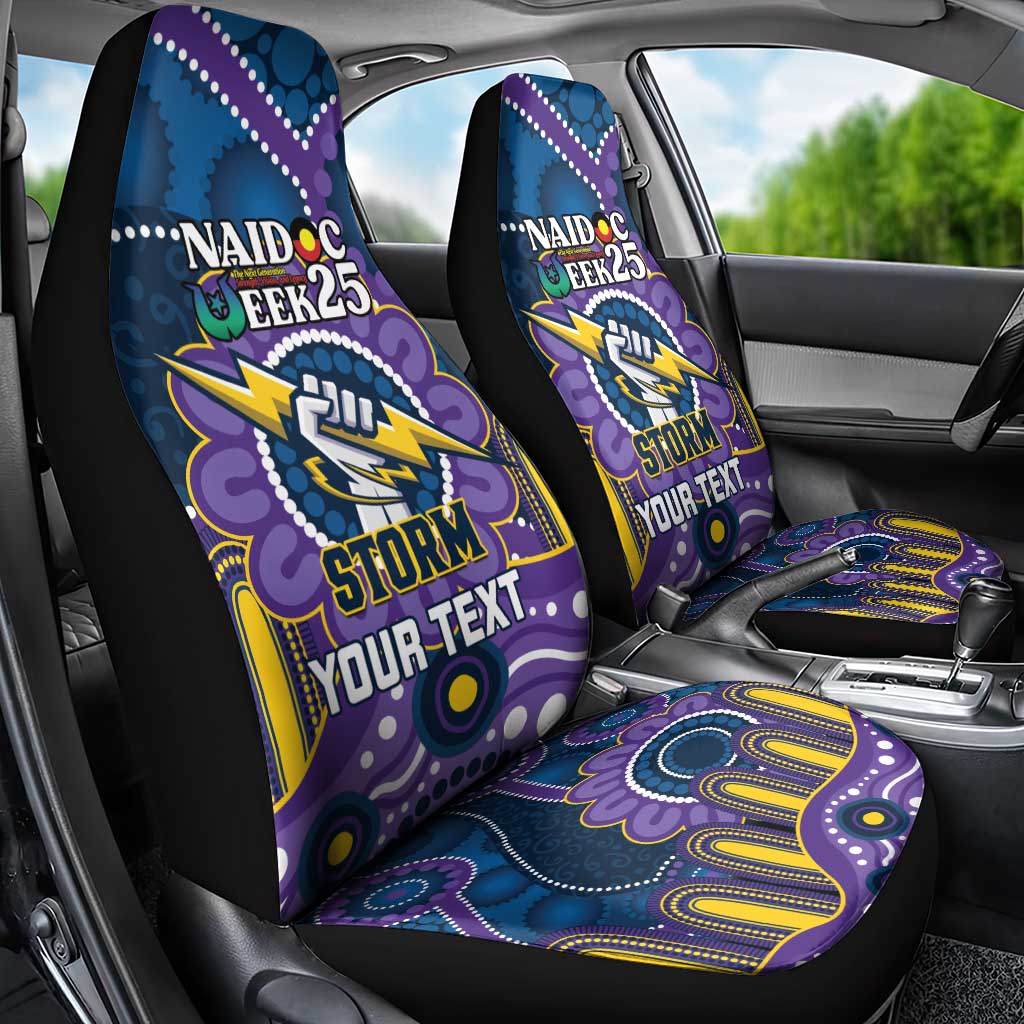 Custom NAIDOC Week 2025 Storm Car Seat Cover Melbourne Indigenous Art