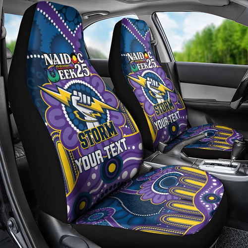 Custom NAIDOC Week 2025 Storm Car Seat Cover Melbourne Indigenous Art