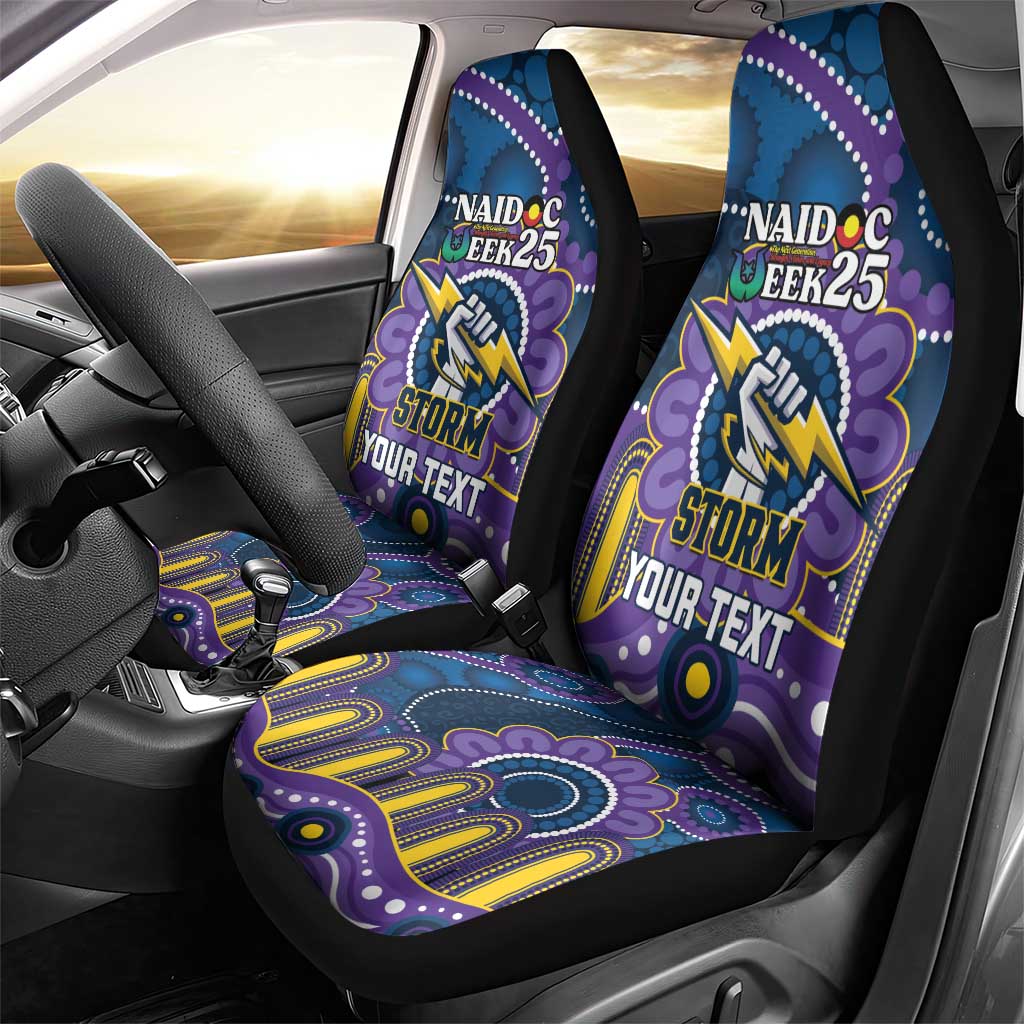 Custom NAIDOC Week 2025 Storm Car Seat Cover Melbourne Indigenous Art