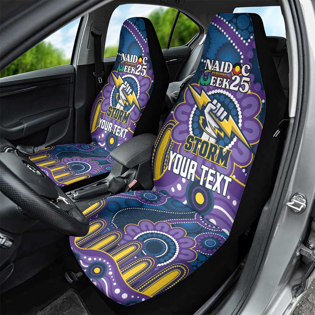 Custom NAIDOC Week 2025 Storm Car Seat Cover Melbourne Indigenous Art