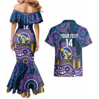 Custom NAIDOC Week 2025 Storm Couples Matching Mermaid Dress and Hawaiian Shirt Melbourne Indigenous Art