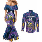 Custom NAIDOC Week 2025 Storm Couples Matching Mermaid Dress and Long Sleeve Button Shirt Melbourne Indigenous Art