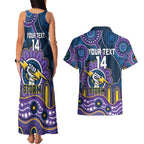 Custom NAIDOC Week 2025 Storm Couples Matching Tank Maxi Dress and Hawaiian Shirt Melbourne Indigenous Art