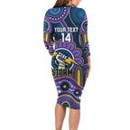 Custom NAIDOC Week 2025 Storm Family Matching Long Sleeve Bodycon Dress and Hawaiian Shirt Melbourne Indigenous Art