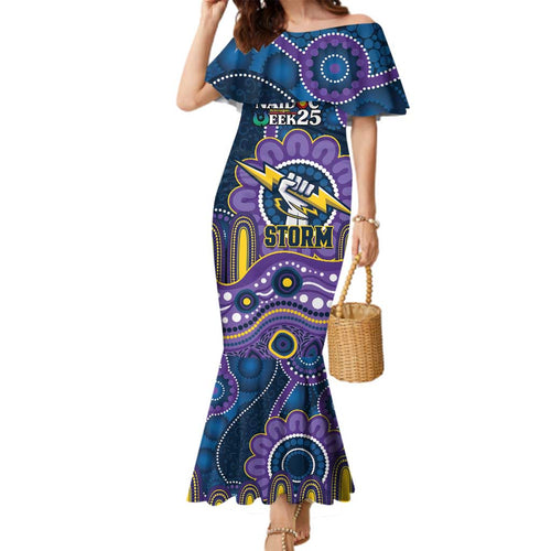 Custom NAIDOC Week 2025 Storm Family Matching Mermaid Dress and Hawaiian Shirt Melbourne Indigenous Art