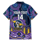Custom NAIDOC Week 2025 Storm Family Matching Off The Shoulder Long Sleeve Dress and Hawaiian Shirt Melbourne Indigenous Art