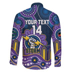 Custom NAIDOC Week 2025 Storm Family Matching Short Sleeve Bodycon Dress and Hawaiian Shirt Melbourne Indigenous Art