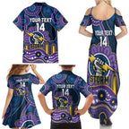Custom NAIDOC Week 2025 Storm Family Matching Summer Maxi Dress and Hawaiian Shirt Melbourne Indigenous Art