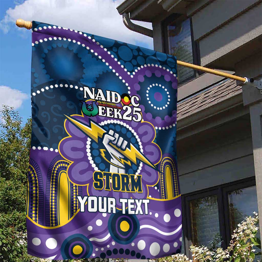 Custom NAIDOC Week 2025 Storm Garden Flag Melbourne Indigenous Art