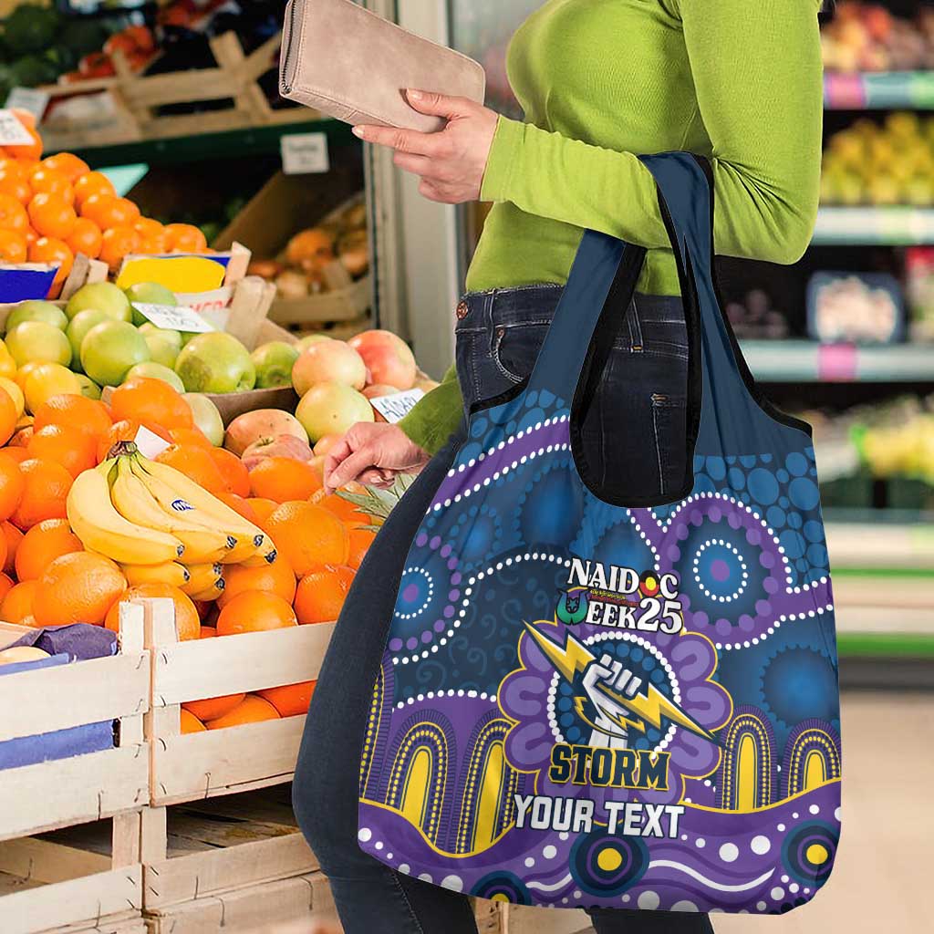 Custom NAIDOC Week 2025 Storm Grocery Bag Melbourne Indigenous Art