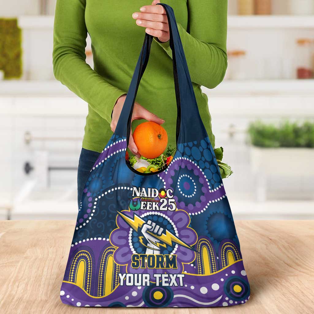 Custom NAIDOC Week 2025 Storm Grocery Bag Melbourne Indigenous Art