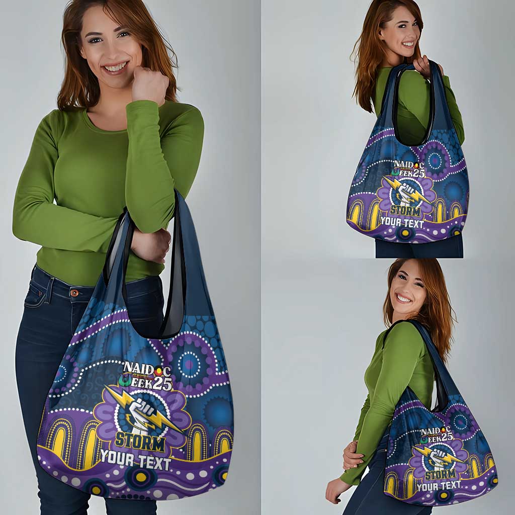 Custom NAIDOC Week 2025 Storm Grocery Bag Melbourne Indigenous Art