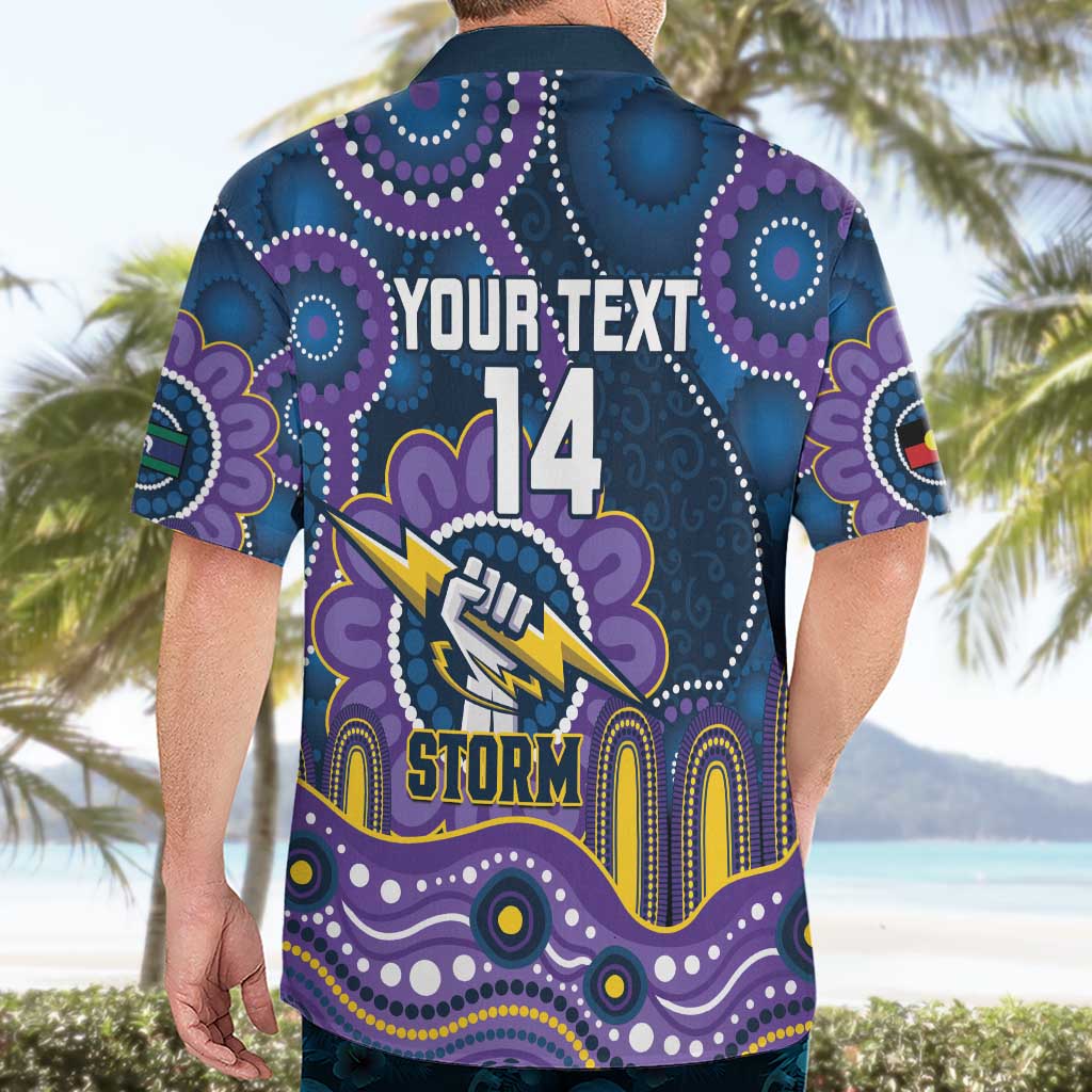 Custom NAIDOC Week 2025 Storm Hawaiian Shirt Melbourne Indigenous Art