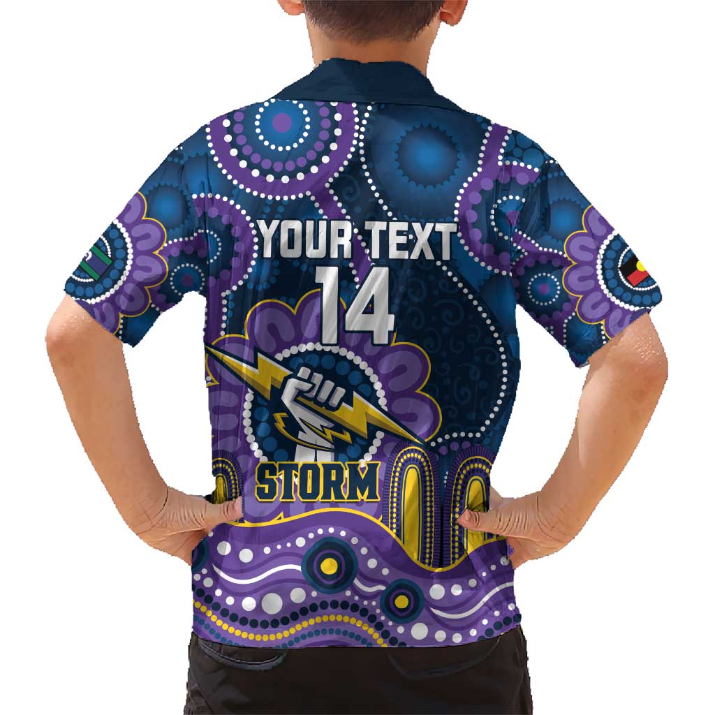 Custom NAIDOC Week 2025 Storm Hawaiian Shirt Melbourne Indigenous Art