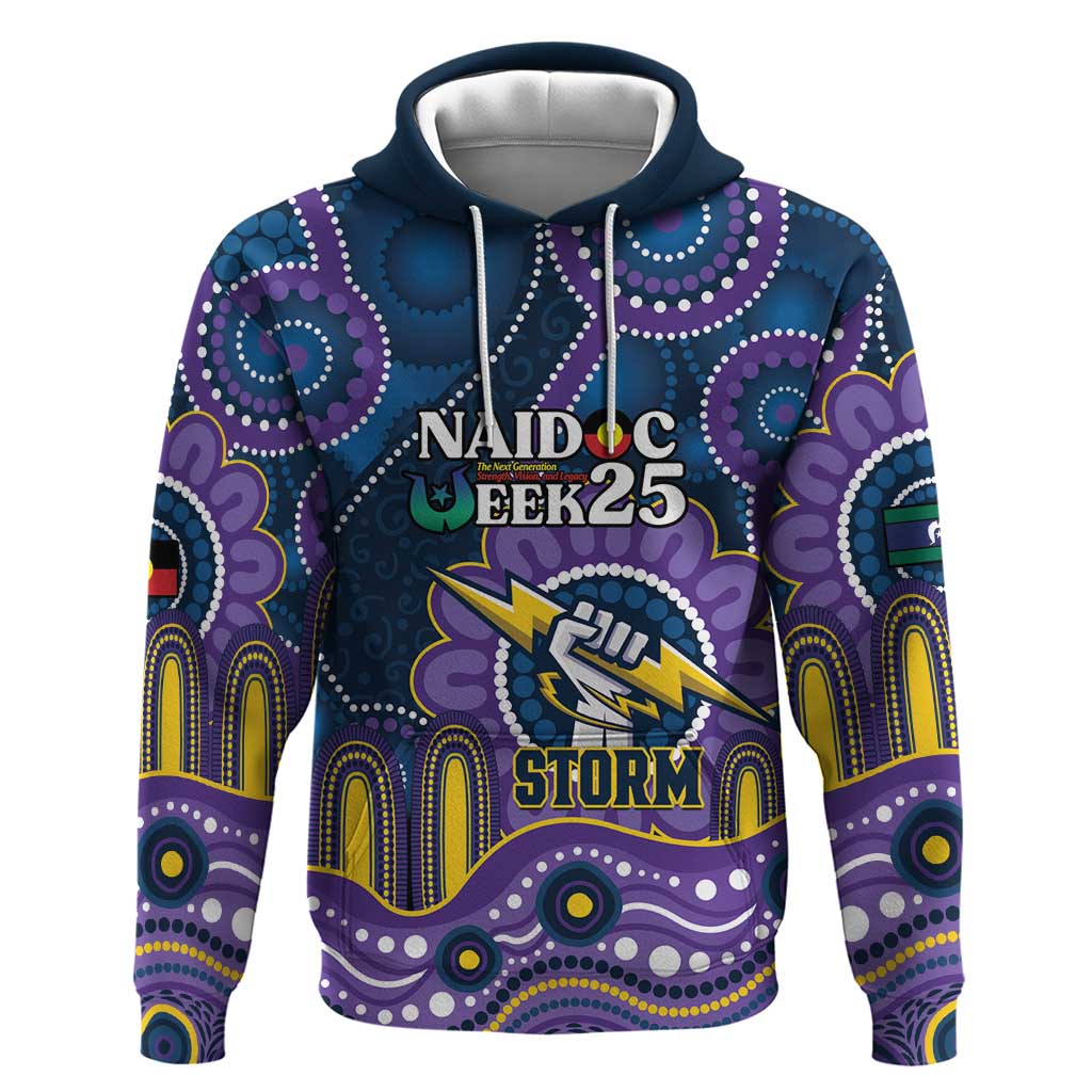 Custom NAIDOC Week 2025 Storm Hoodie Melbourne Indigenous Art