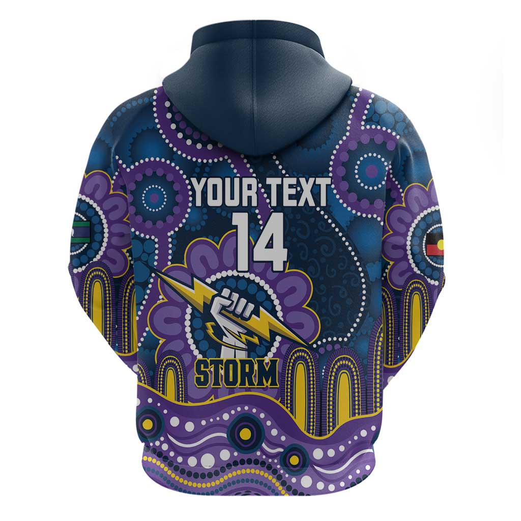 Custom NAIDOC Week 2025 Storm Hoodie Melbourne Indigenous Art