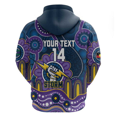Custom NAIDOC Week 2025 Storm Hoodie Melbourne Indigenous Art