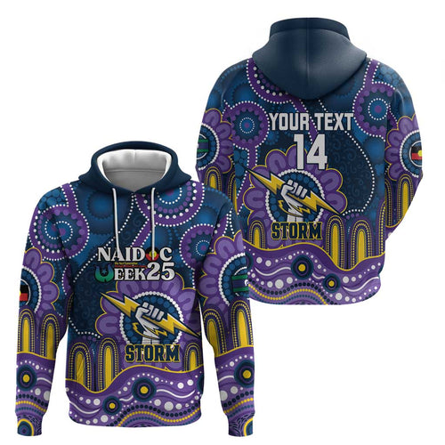 Custom NAIDOC Week 2025 Storm Hoodie Melbourne Indigenous Art