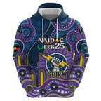 Custom NAIDOC Week 2025 Storm Hoodie Melbourne Indigenous Art