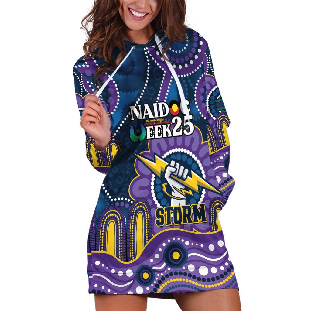 Custom NAIDOC Week 2025 Storm Hoodie Dress Melbourne Indigenous Art