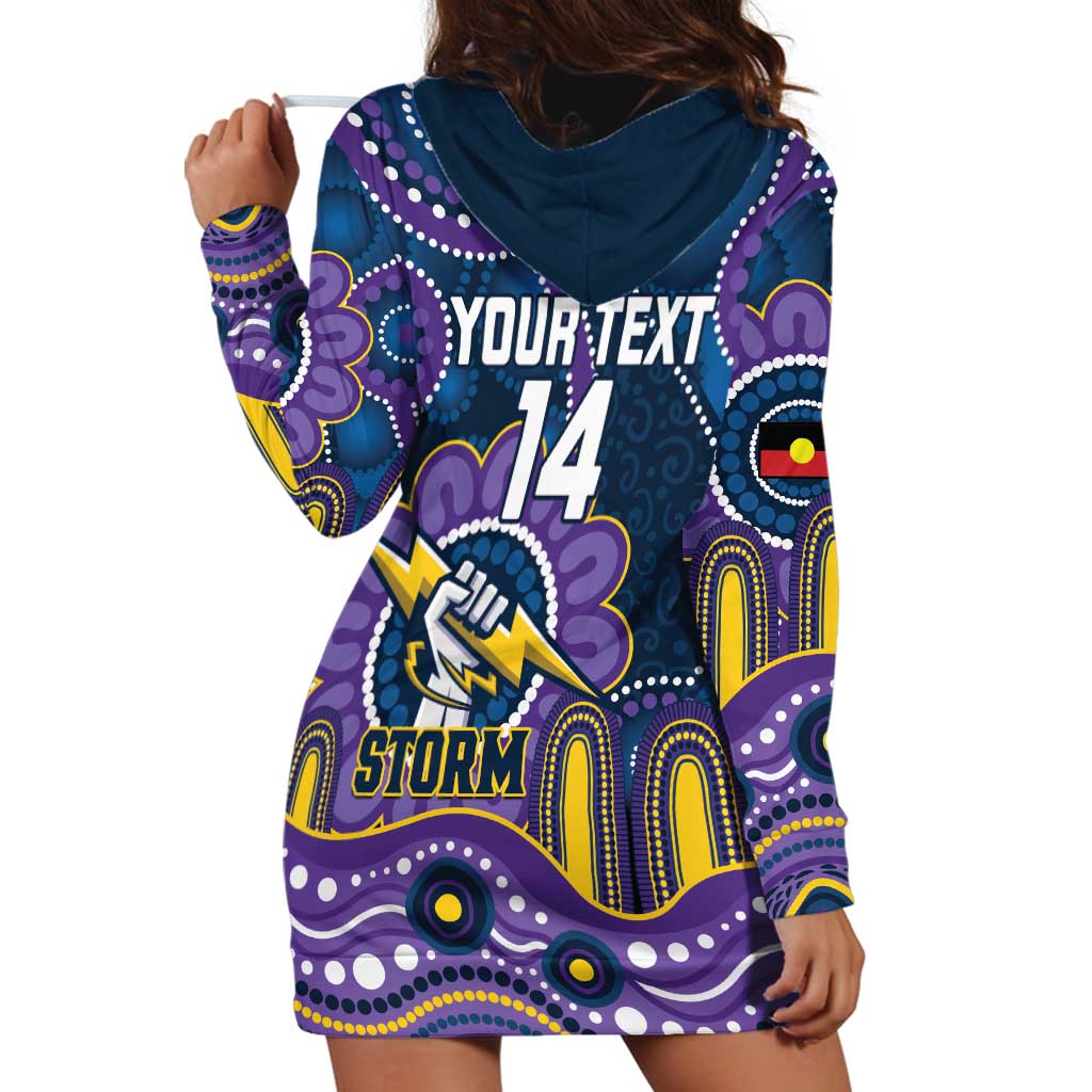 Custom NAIDOC Week 2025 Storm Hoodie Dress Melbourne Indigenous Art