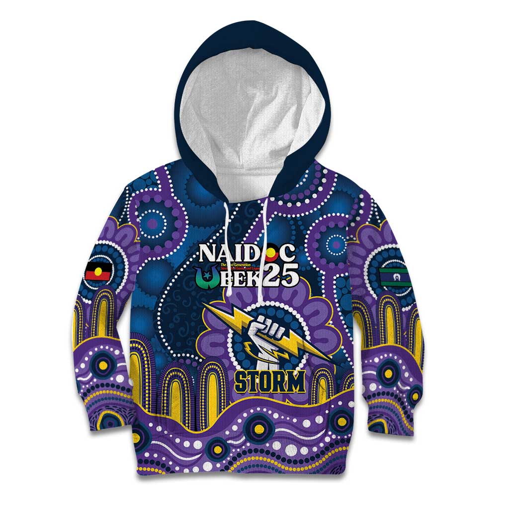 Custom NAIDOC Week 2025 Storm Kid Hoodie Melbourne Indigenous Art