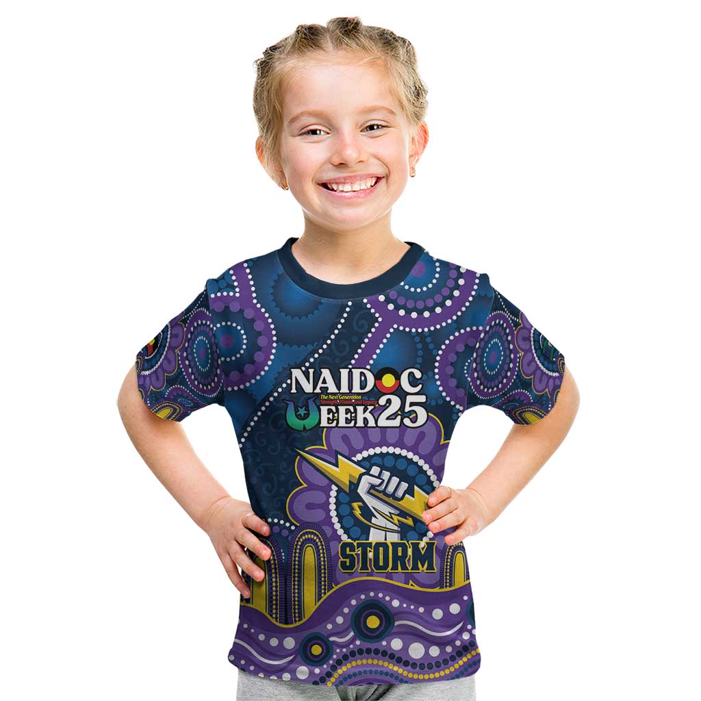 Custom NAIDOC Week 2025 Storm Kid T Shirt Melbourne Indigenous Art