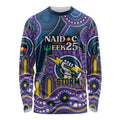 Custom NAIDOC Week 2025 Storm Long Sleeve Shirt Melbourne Indigenous Art
