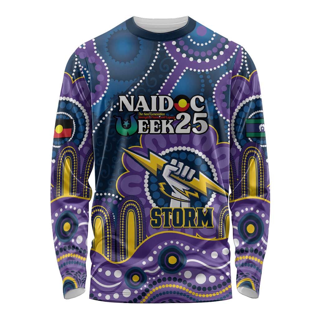 Custom NAIDOC Week 2025 Storm Long Sleeve Shirt Melbourne Indigenous Art