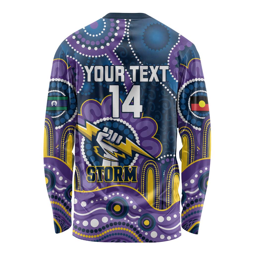 Custom NAIDOC Week 2025 Storm Long Sleeve Shirt Melbourne Indigenous Art