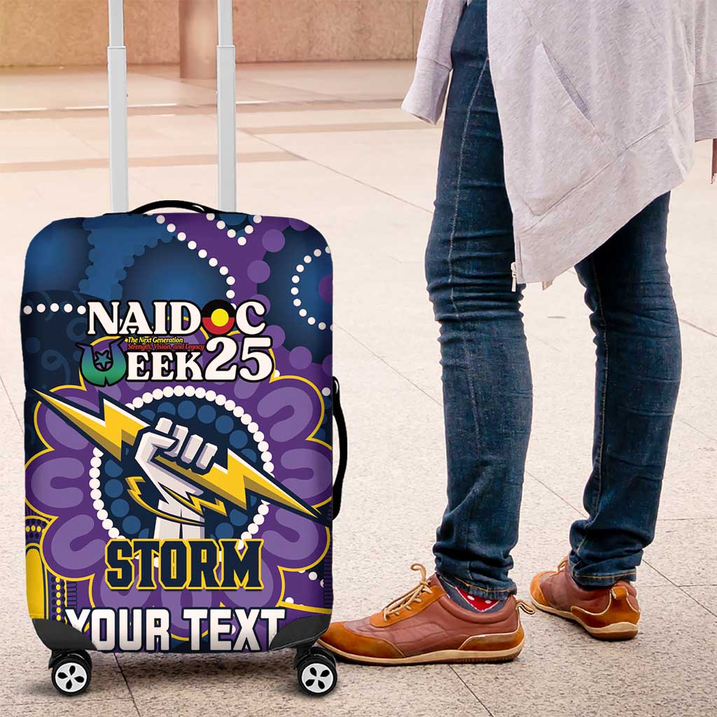 Custom NAIDOC Week 2025 Storm Luggage Cover Melbourne Indigenous Art