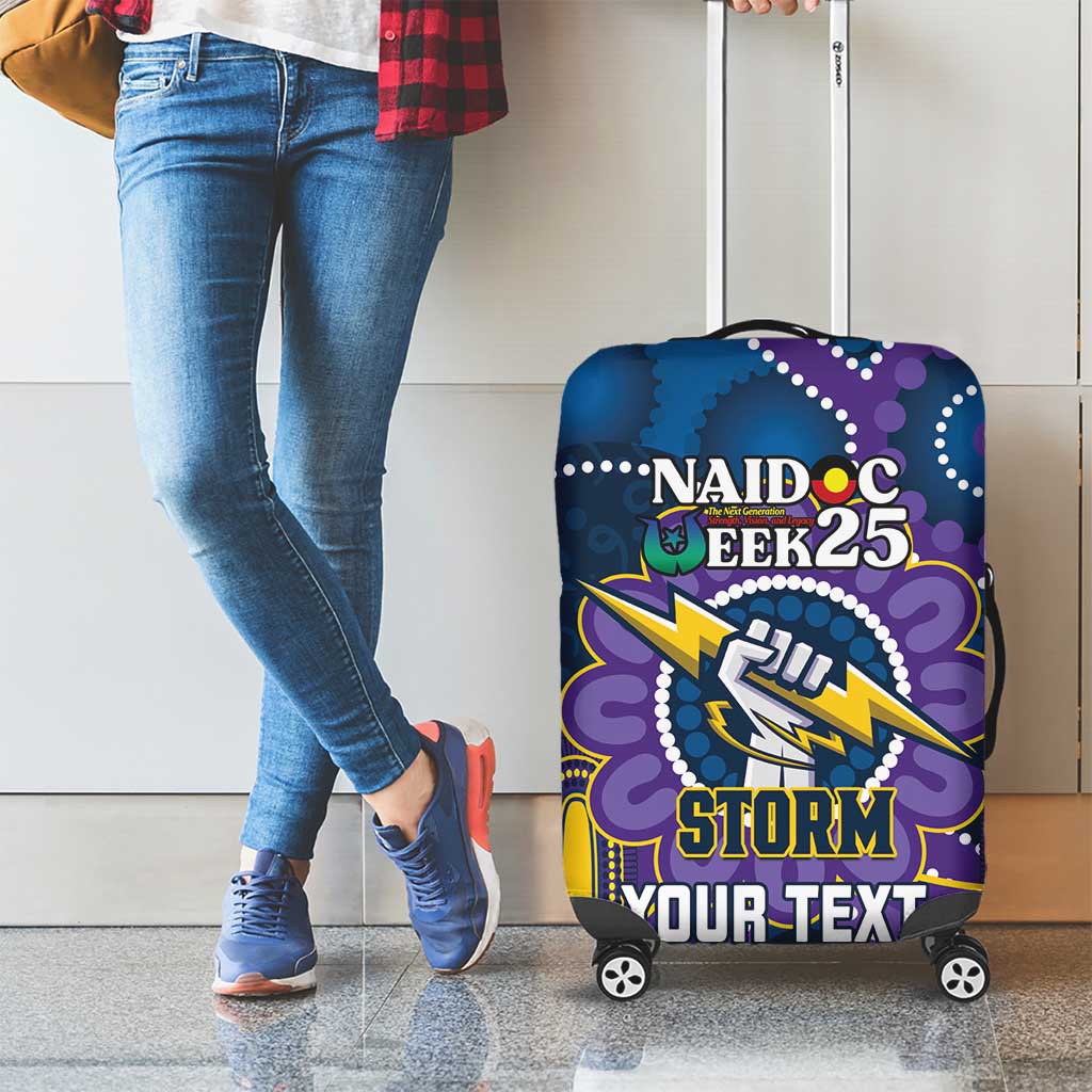 Custom NAIDOC Week 2025 Storm Luggage Cover Melbourne Indigenous Art